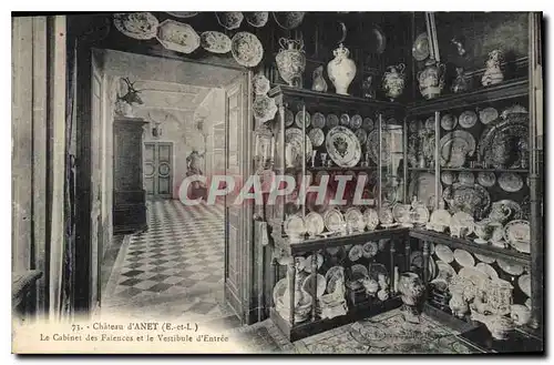 Ansichtskarte AK Chateau d'Anet E et L Le Cabinet des Falences et le Vestibule d'Entree