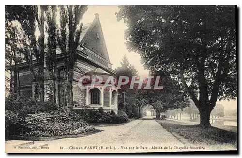 Ansichtskarte AK Chateau d'Anet E et L Vue sur le Parc Abside de la Chapelle funeraire