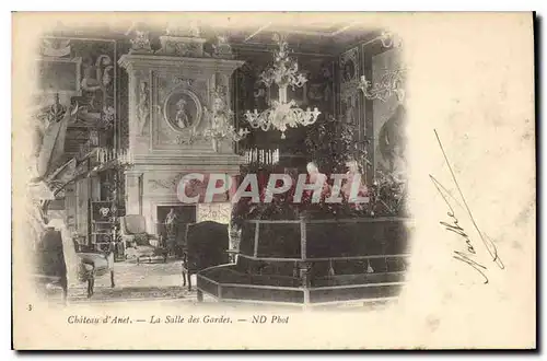 Cartes postales Chateau d'Anet La Salle des Gardes