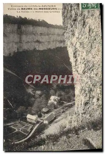 Ansichtskarte AK Environs de Lons le Saunier Vallee de Baume les Messieurs Jura La Vallee L'Hotel des Grottes