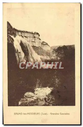 Cartes postales Baume les Messieurs Jura Grandes Cascades