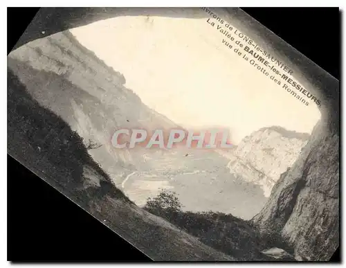 Ansichtskarte AK Environs de Lons le Saunier La Vallee de Baume les Messieurs vue de la Grotte des Romains