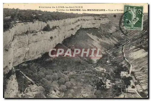 Cartes postales Environs de Lons le Saunier Vallee de Baume les Messieurs Vue d'ensemble