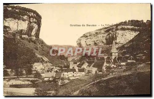 Ansichtskarte AK Grottes de Baume Le Village