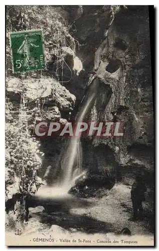 Cartes postales Gemenos Vallee de St Pons Cascade des Tompines