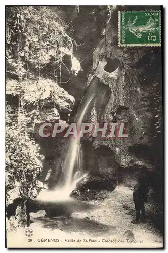 Cartes postales Gemenos Vallee de St Pons Cascade des Tompines