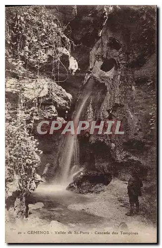 Cartes postales Gemenos Vallee de St Pons Cascade des Tompines