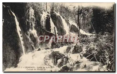 Cartes postales Gemenos Vallee de St Pons Cascade du Moulin