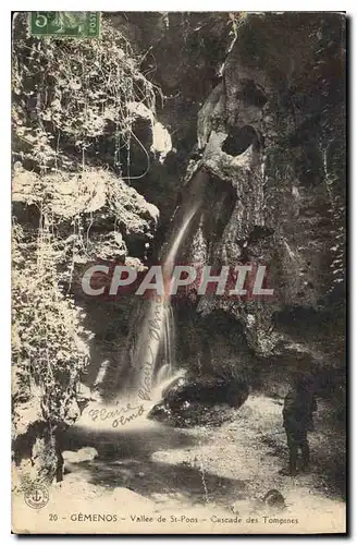 Cartes postales Gemenos Vallee de St Pons Cascade des Tompines