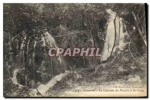 Cartes postales Gemenos La Cascade du Moulin a St Pons