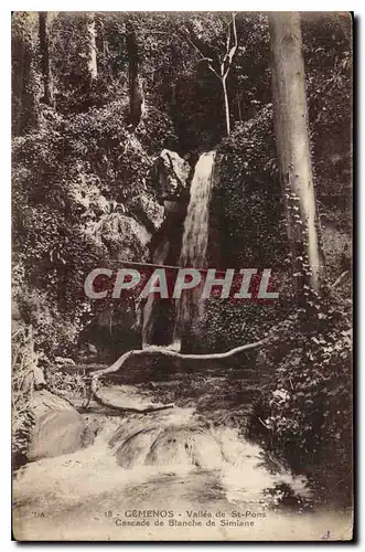 Cartes postales Gemenos Vallee de St Pons Cascade de Blanche de Simiane