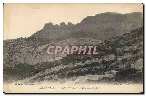 Cartes postales Gemenos Les Pointes de Roquefourcade