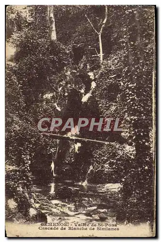 Cartes postales Gemenos Vallee de St Pons Cascade de Blanche de Simianes