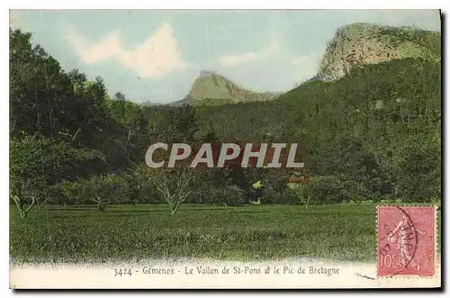 Cartes postales Gemenos Le Vallon de St Pons et le Pic de Bretagne