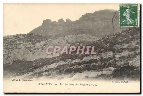 Cartes postales Gemenos Les Pointes de Roquefourcade