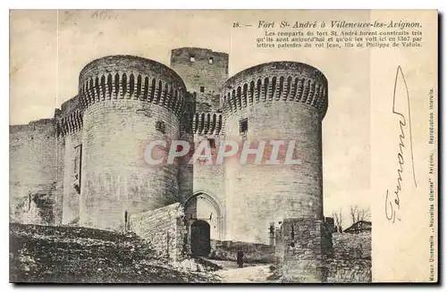 Cartes postales Fort St Andre a Villeneuve les Arignon Les remparts du fort St Andre