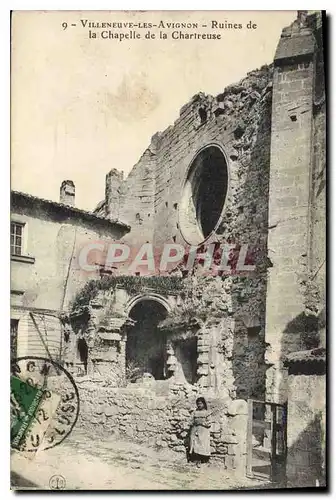 Cartes postales Villeneuve les Avignon Ruines de la Chapelle de la Chartreuse