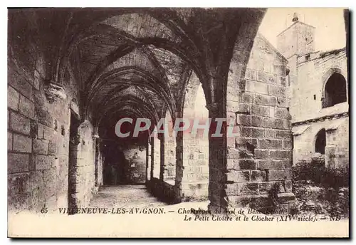 Cartes postales Villeneuve les Avignon Chartreuse Le Petit Cloitre et le Clocher XV siecle