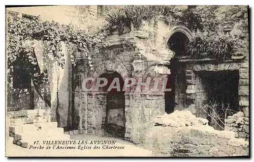 Cartes postales Villeneuve les Avignon Porche de l'Ancienne Eglise des Chartreux