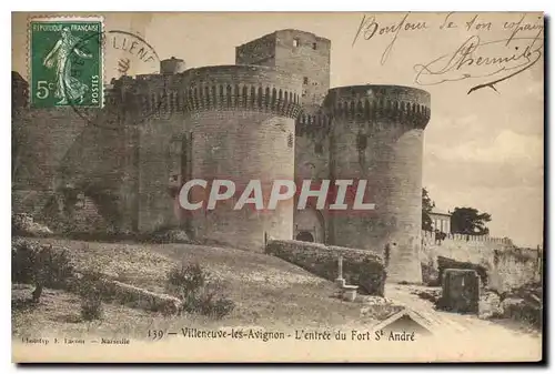 Cartes postales Villeneuve les Avignon L'Entree du Fort St Andre