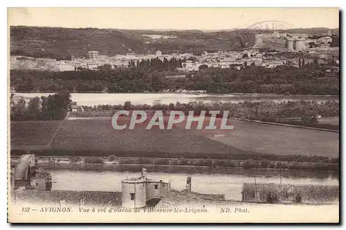 Cartes postales Avignon Vue a vol d'oiseau de Villeneuve les Avignon