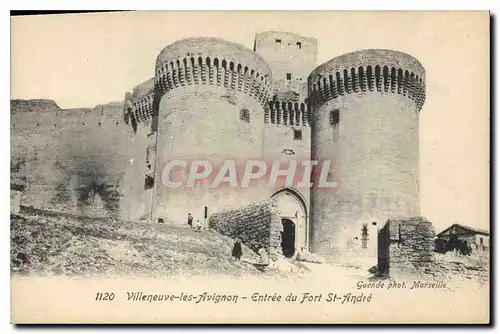 Cartes postales Villeneuve les Avignon Entree du Fort St Andre