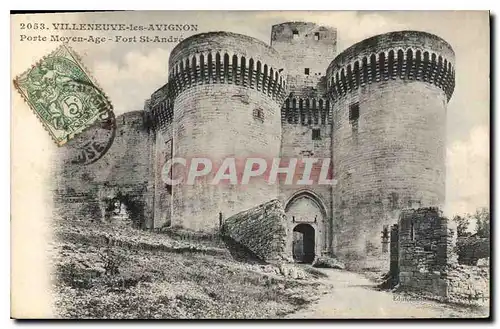 Cartes postales Villeneuve les Avignon Porte Moyen Age Fort St Andre