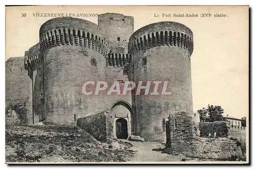 Cartes postales Villeneuve les Avignon Le Fort Saint Andre XVI siecle