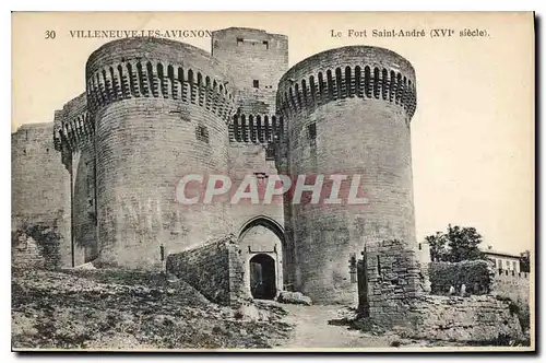 Cartes postales Villeneuve les Avignon Le Fort Saint Andre XVI siecle