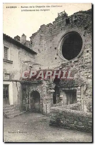 Ansichtskarte AK Avignon Ruines de la Chapelle des Chartreuse a Villeneuve les Avignon