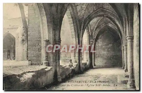 Cartes postales Villeneuve les Avignon Interieur du Cloitre de l'Eglise XV Siecle