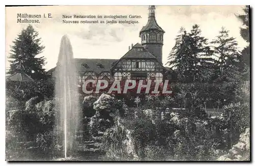 Cartes postales Mulhouse Nouveau restaurant au jardin zoologique