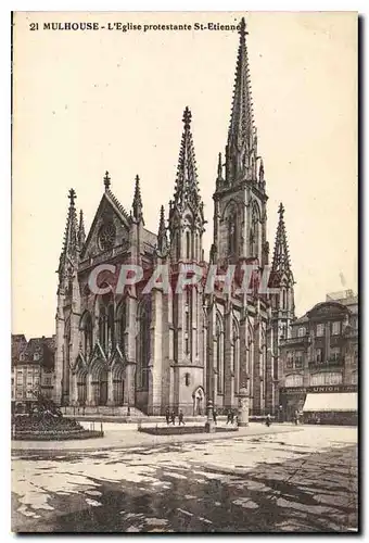 Cartes postales Mulhouse L'Eglise protestante St Etienne