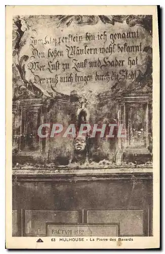 Cartes postales Mulhouse La Pierre des Bavards