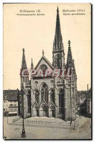 Cartes postales Mulhouse Als Eglise protestante