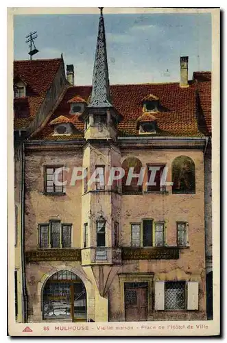 Cartes postales Mulhouse Vieille maison Place de l'Hotel de Ville