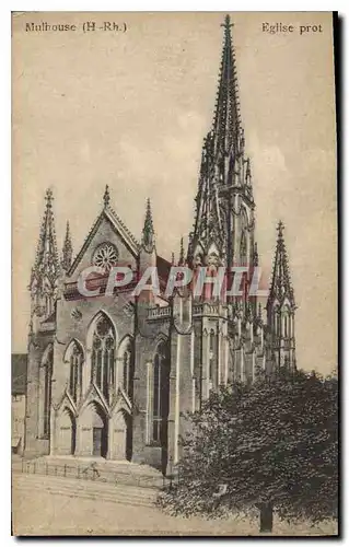 Cartes postales Mulhouse H Rh Eglise prot