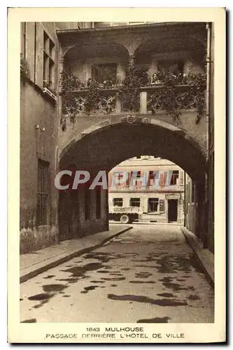 Cartes postales Mulhouse Passage derriere L'Hotel de Ville