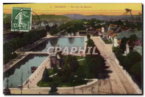 Cartes postales Mulhouse Vue vers les Bassins