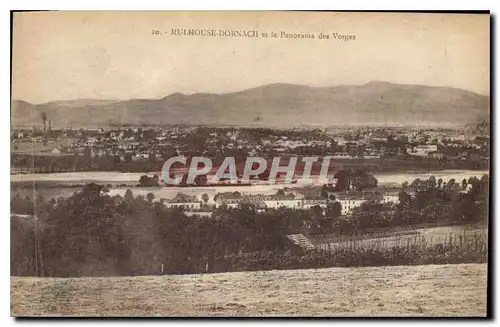 Ansichtskarte AK Mulhouse Dornach et le Panorame des Vorges