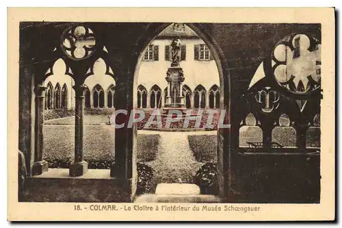 Cartes postales Colmar Le Cloitre a l'Interieur du Musee Schoengauer