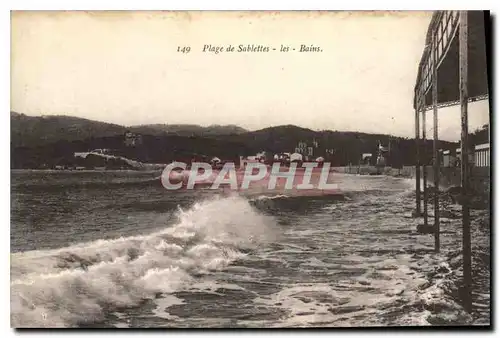 Cartes postales Plage de Sablettes les Bains