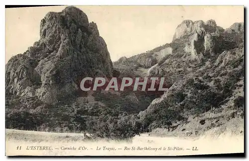 Cartes postales l'Esterel Corniche d'Or Le Trayas Roc St Barthelemy et le St Pilon