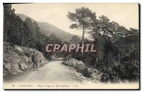 Cartes postales L'Esterel Route d'Agay au Mal Infernet