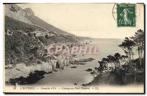 Cartes postales L'Esterel Corniche d'Or Calange du Petit Caneiret