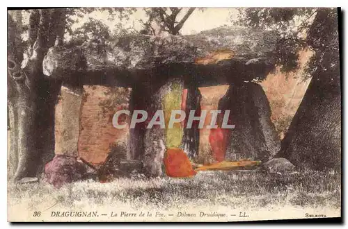 Cartes postales Draguignan La Pierre de la Fee Dolmen Druidique