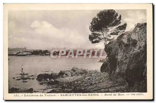 Cartes postales Environs de Toulon Sablettes les Bains Bord de Mer