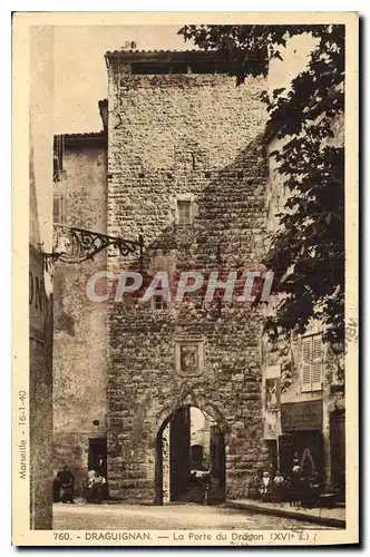 Cartes postales Draguignan La Porte du Dragon XVI s