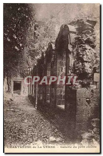 Ansichtskarte AK Chartreuse de la Verne Galerie du petit cloitre