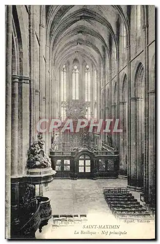 Ansichtskarte AK St Maximin La Basilique Nef principale